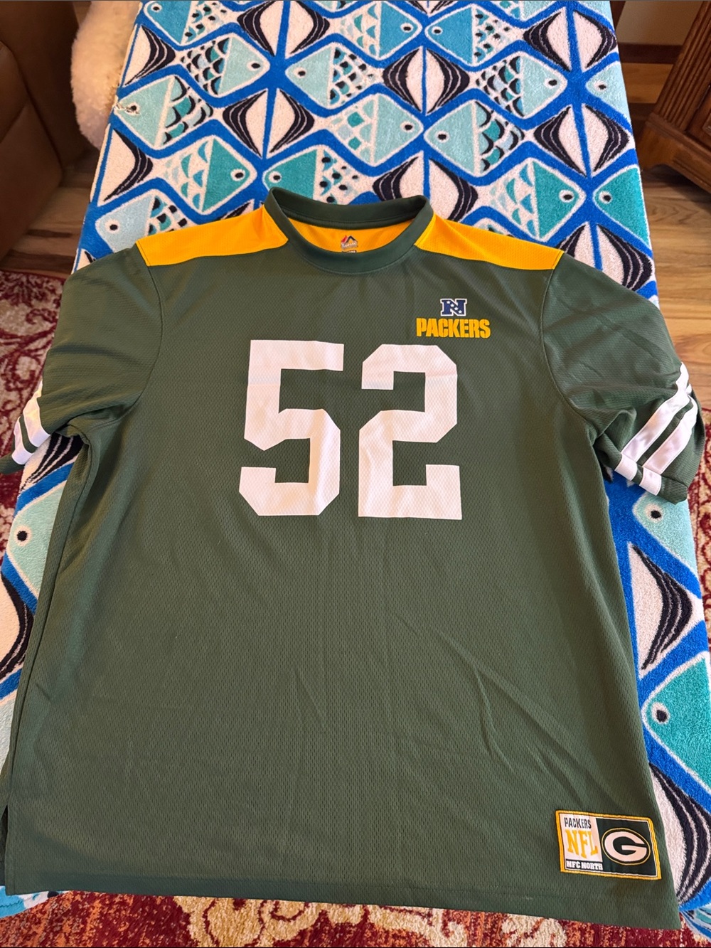 Clay Matthew’s Green & Yellow Packers #52 Jersey Shirt
